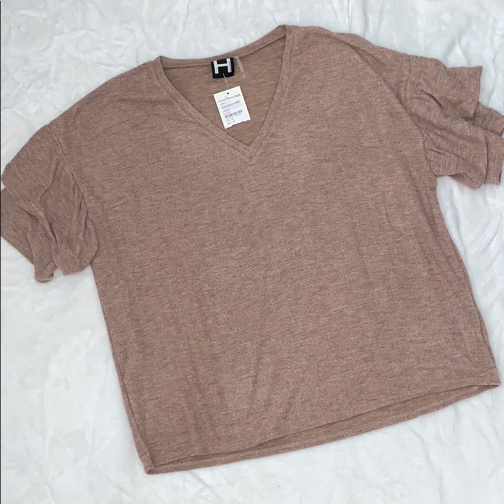 Blush short sleeve top